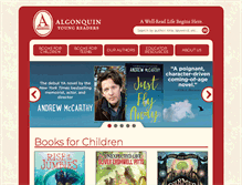 Tablet Screenshot of algonquinyoungreaders.com
